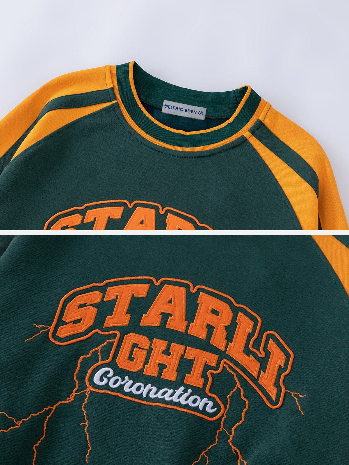 Aelfric Eden Lightning Letter Applique Embroidery Sweatshirt sold by Aelfric Eden product image thumbnail 5