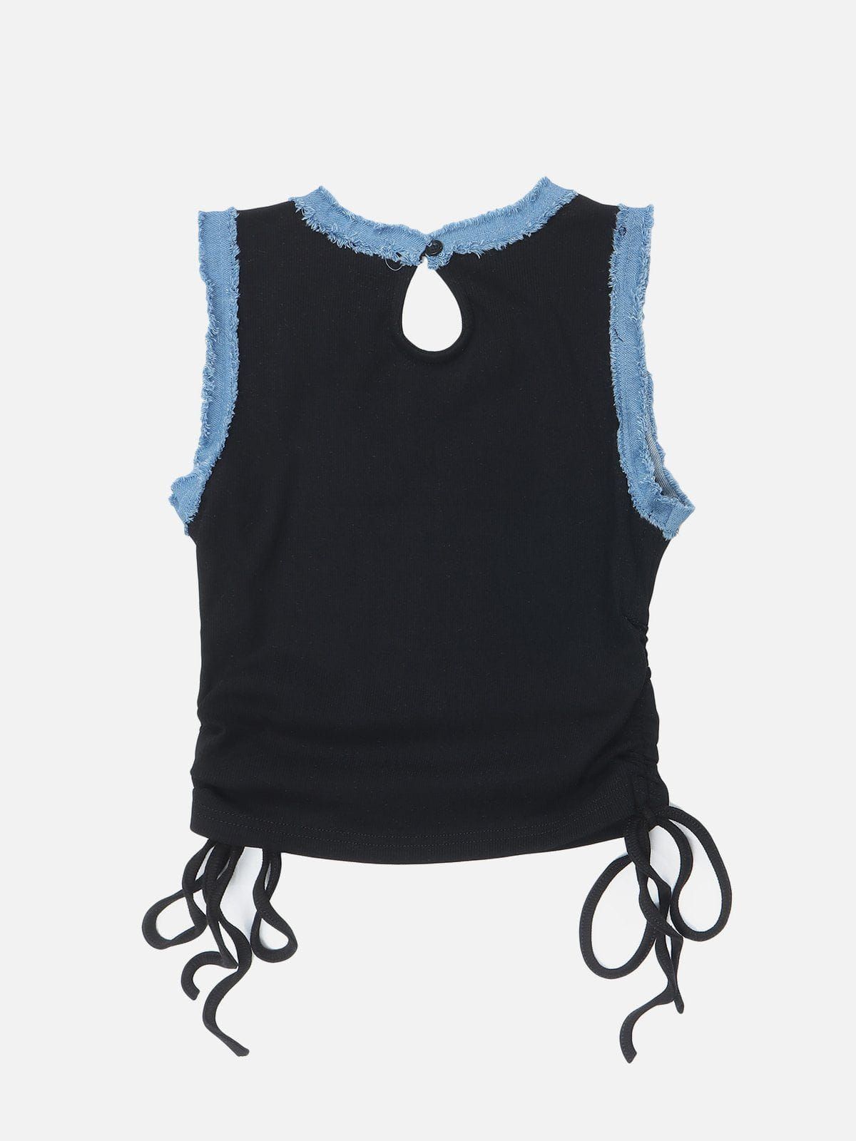 Butterfly Denim Tank Top sold by Aelfric Eden product image thumbnail 2