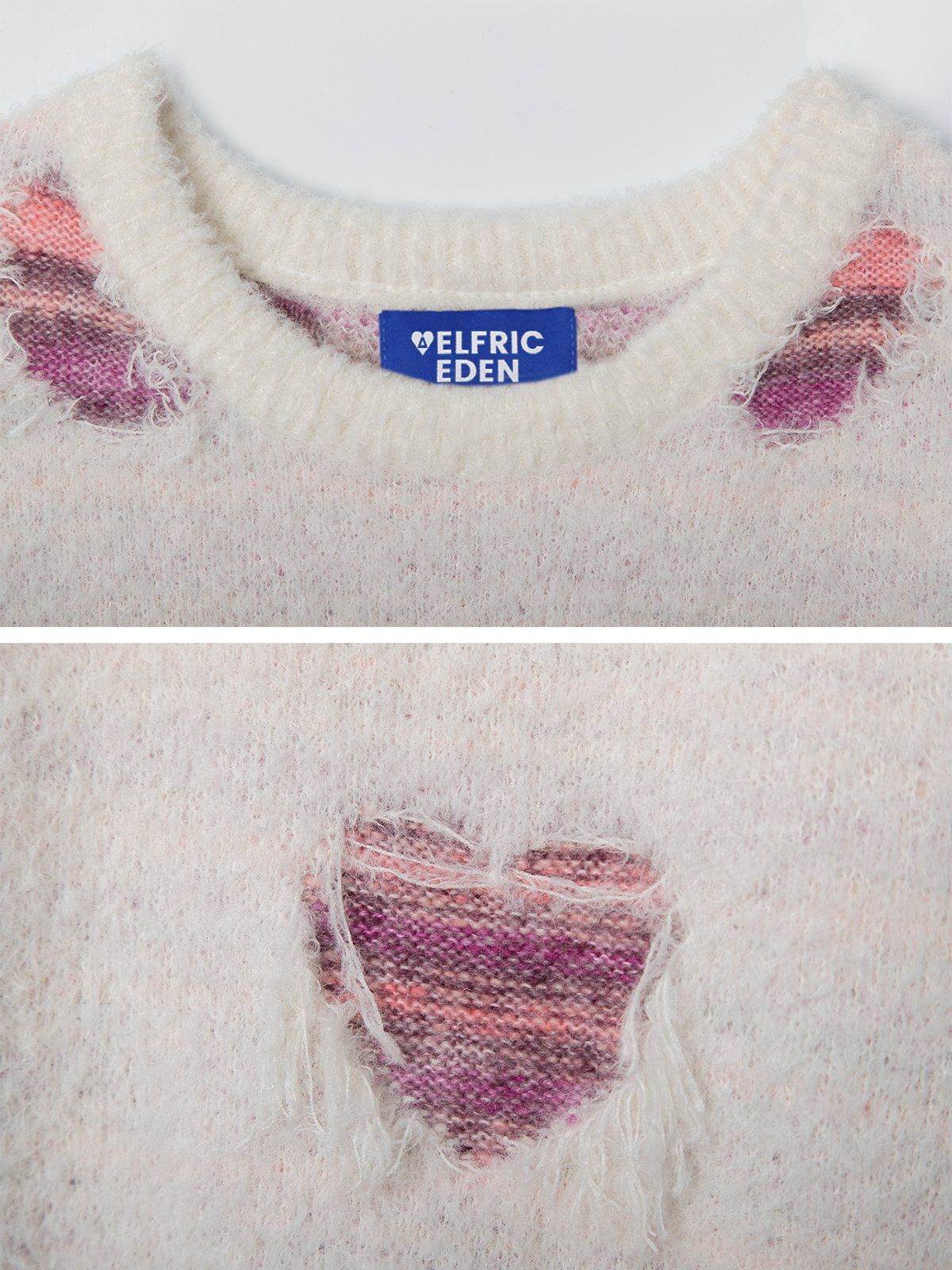Aelfric Eden Heart Distressed Sweater sold by Aelfric Eden product image thumbnail 4