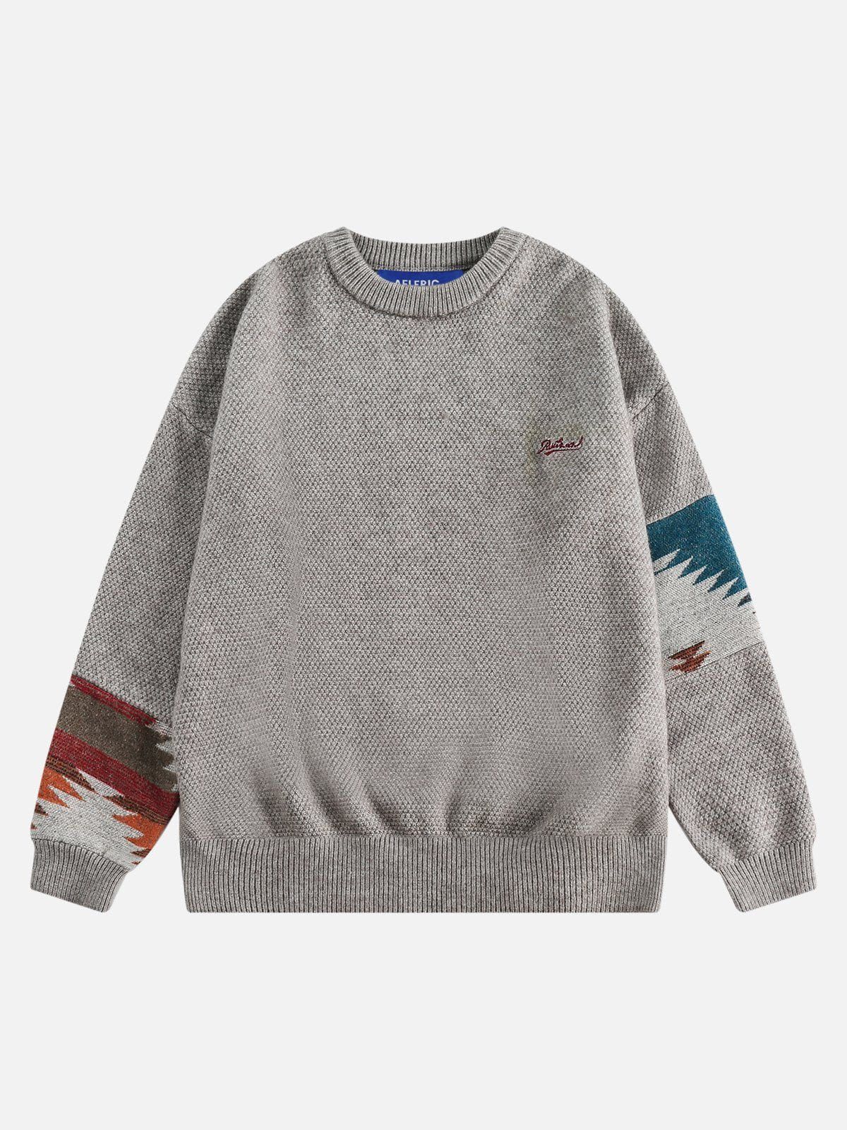 Aelfric Eden Patchwork Embroidery Sweater sold by Aelfric Eden