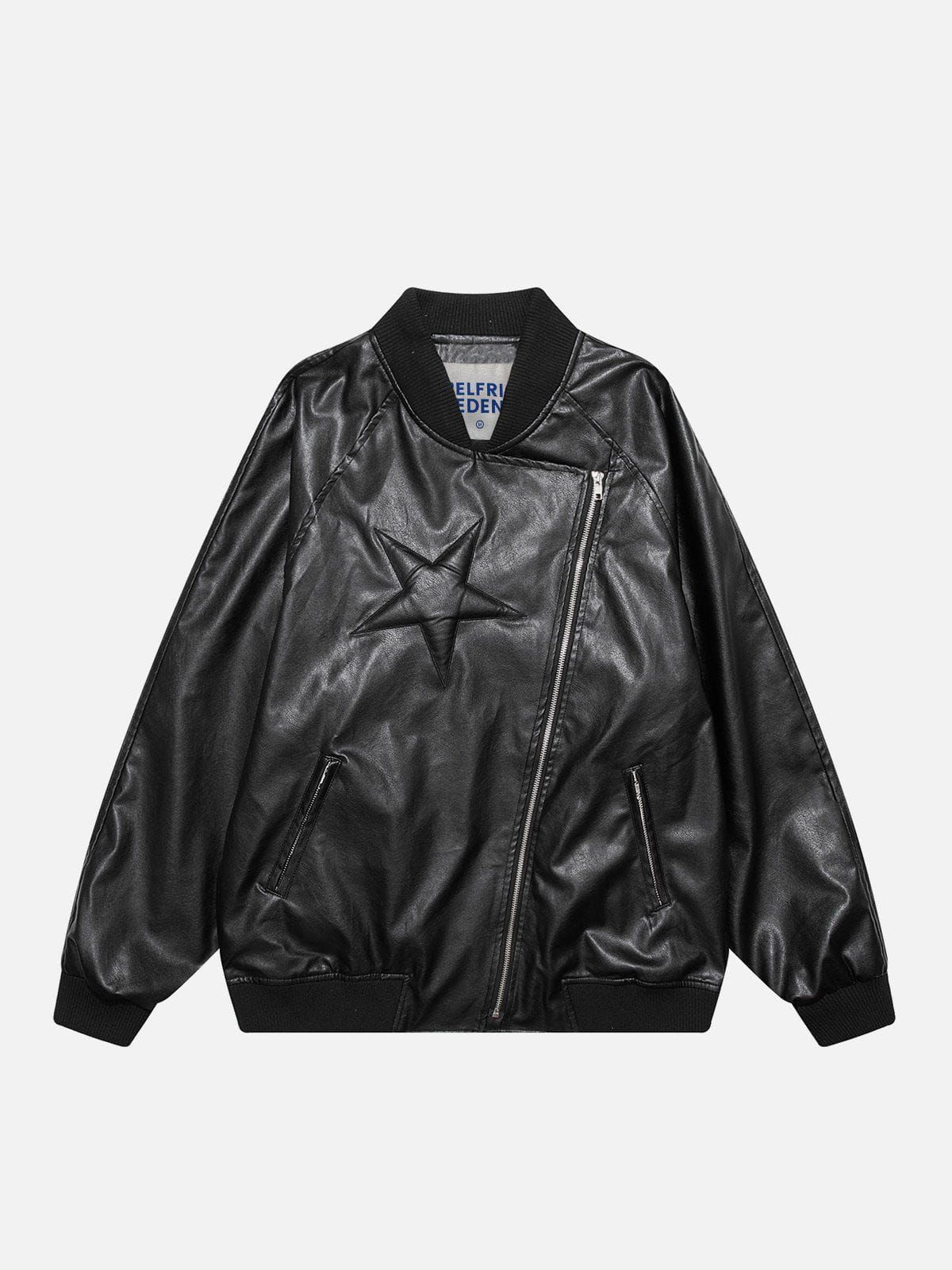 Aelfric Eden Irregular Zip Up Faux Leather Jacket sold by Aelfric Eden product image thumbnail 2