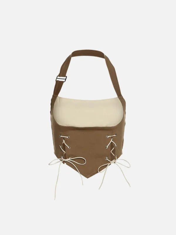 Aelfric Eden Contrast Slim Halter Cami Top sold by Aelfric Eden