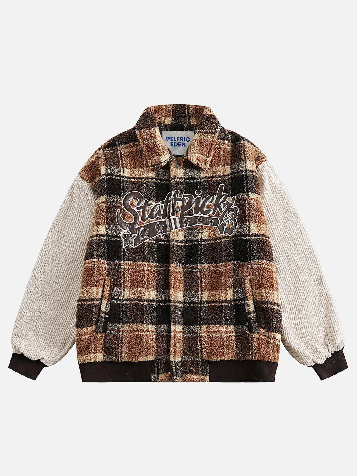 Aelfric Eden Plaid Sherpa Coat sold by Aelfric Eden