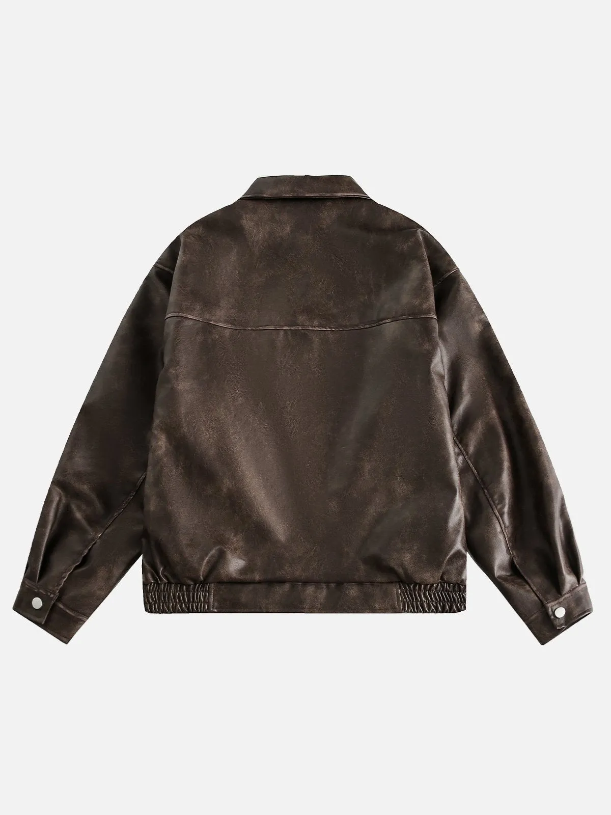 Aelfric Eden Basic Fold-Over Faux Leater Jacket sold by Aelfric Eden product image thumbnail 3