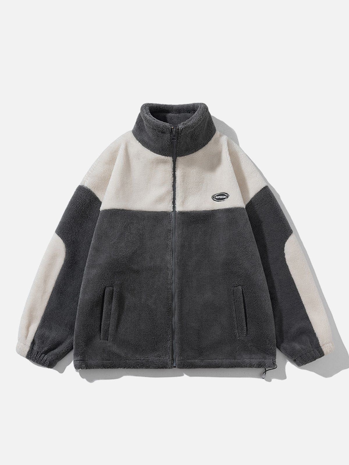 Aelfric Eden Color Blocking Patchwork Sherpa Jacket sold by Aelfric Eden product image thumbnail 2