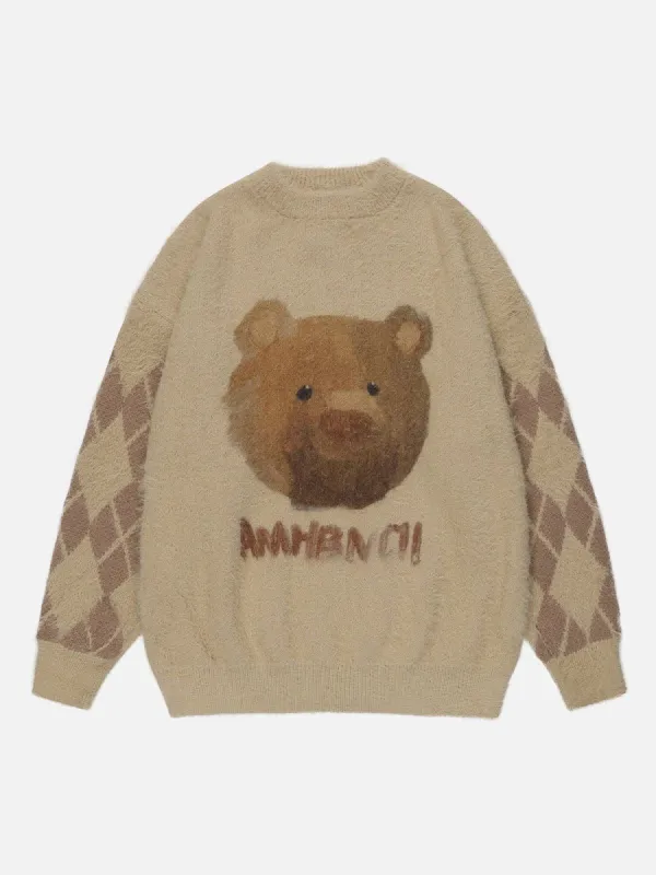 Aelfric Eden Plaid Bear Sweater sold by Aelfric Eden