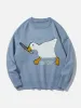 Aelfric Eden Cute Murder Goose Pattern Knit Sweater sold by Aelfric Eden