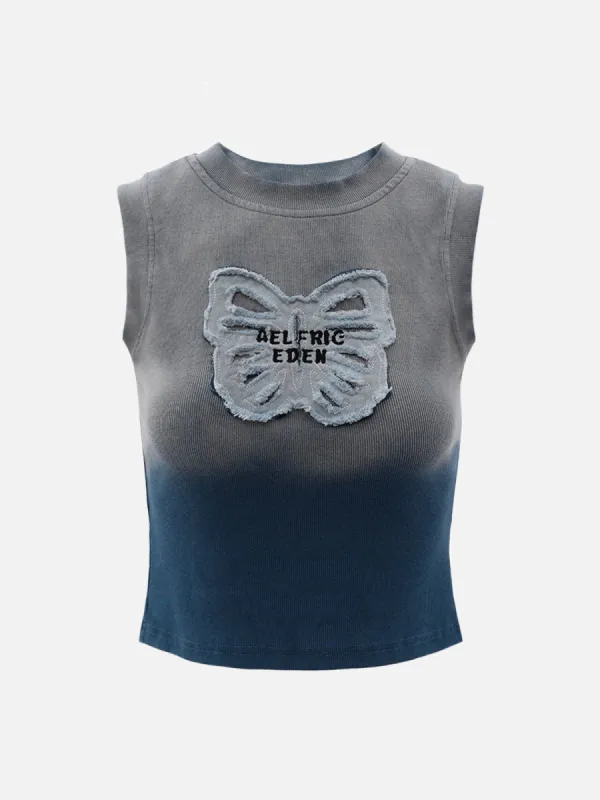 Aelfric Eden Gradient Butterfly Washed Tank Top sold by Aelfric Eden