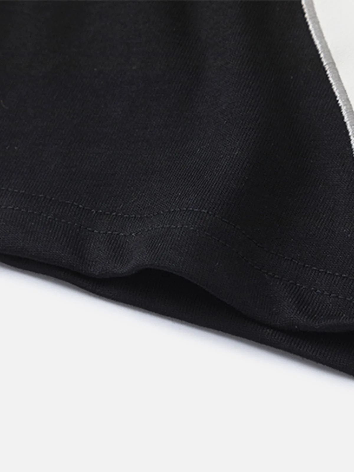 Aelfric Eden Flame Embroidery PU Patchwork Tee sold by Aelfric Eden product image thumbnail 4