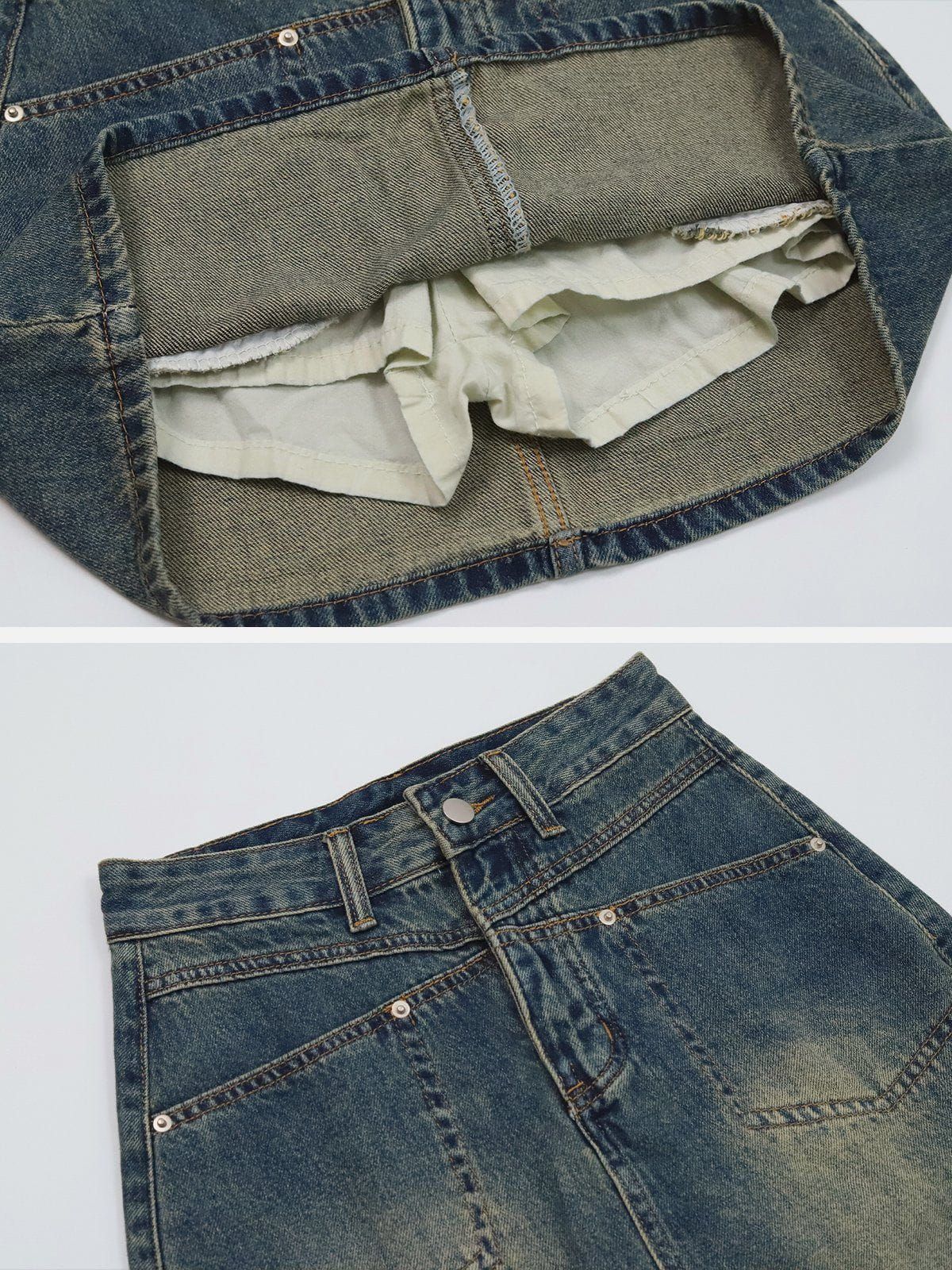 Vintag Washed Denim Skirt sold by Aelfric Eden product image thumbnail 4