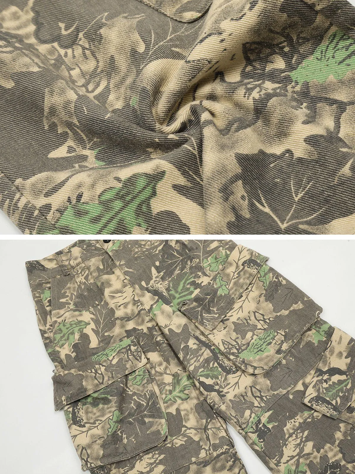 Aelfric Eden Camouflage Multi Pocket Cargo Pants sold by Aelfric Eden product image thumbnail 4