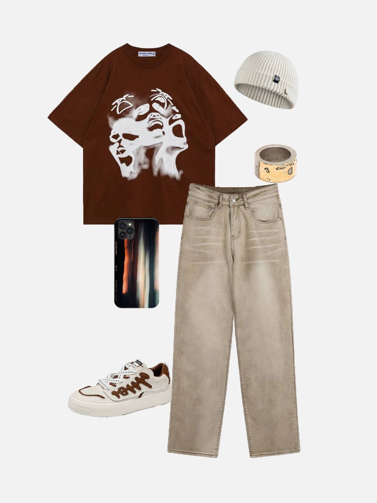 Aelfric Eden Abstract Silhouette Print Tee sold by Aelfric Eden product image thumbnail 3