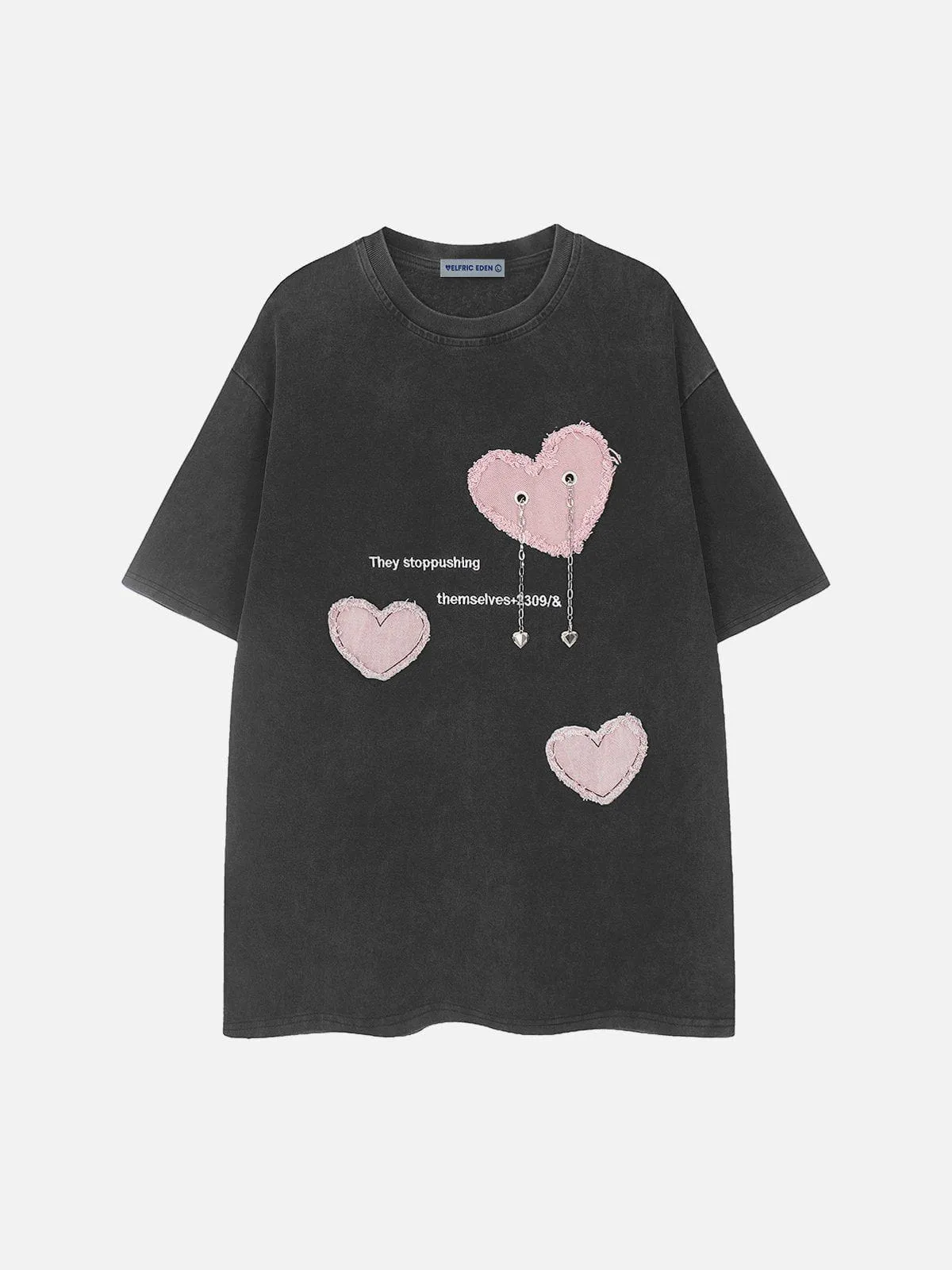 Aelfric Eden Applique Heart Chain Tee sold by Aelfric Eden