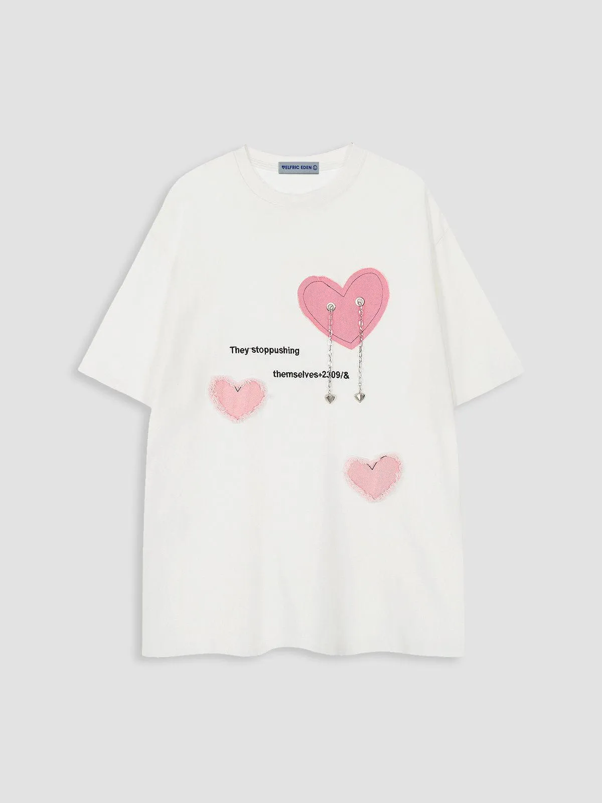 Aelfric Eden Applique Heart Chain Tee sold by Aelfric Eden product image thumbnail 2