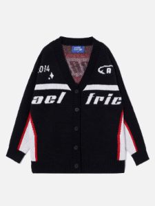 Aelfric Eden Letter Jacquard Cardigan sold by Aelfric Eden