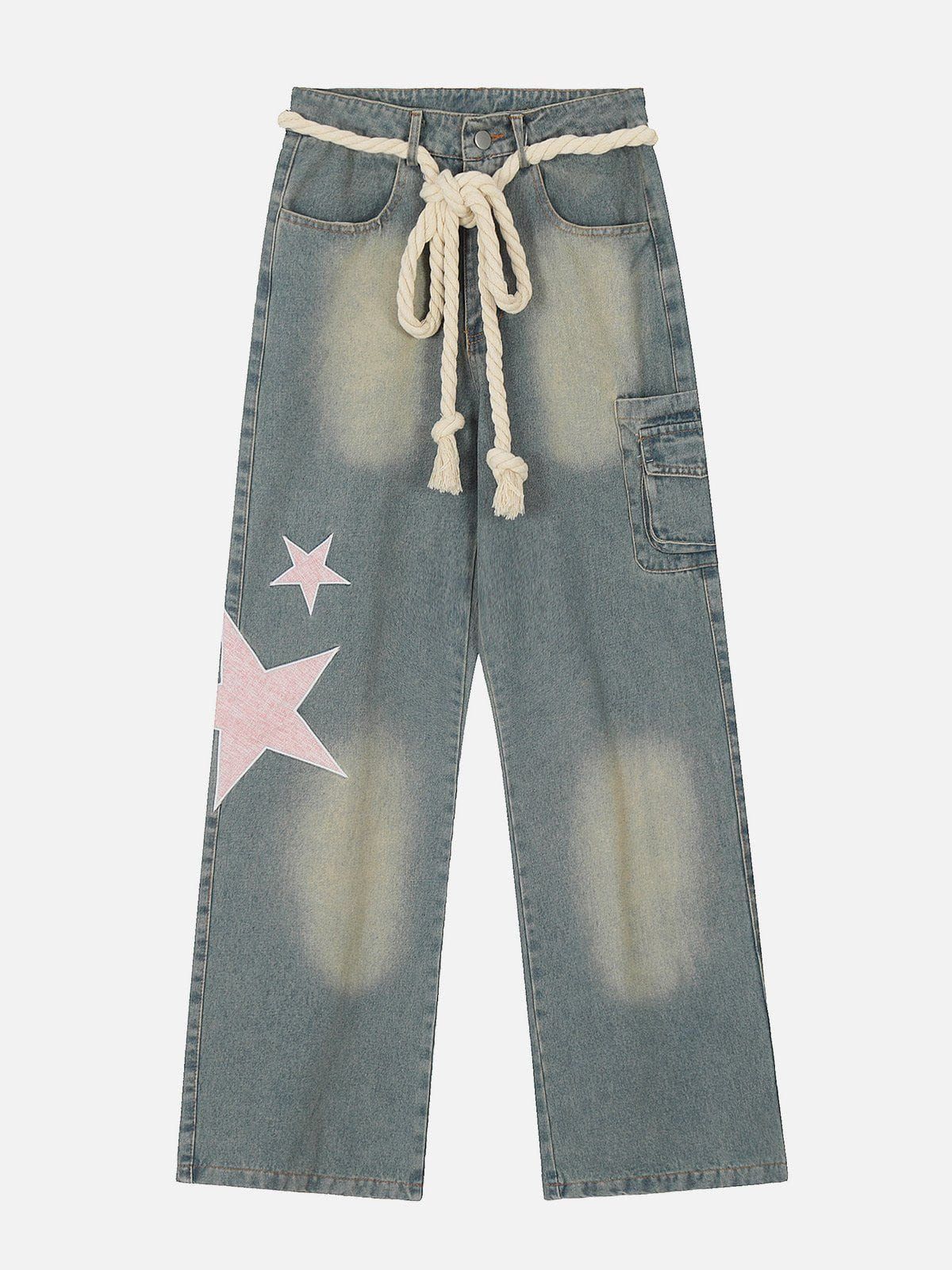 Aelfric Eden Embroidery Star Jeans sold by Aelfric Eden