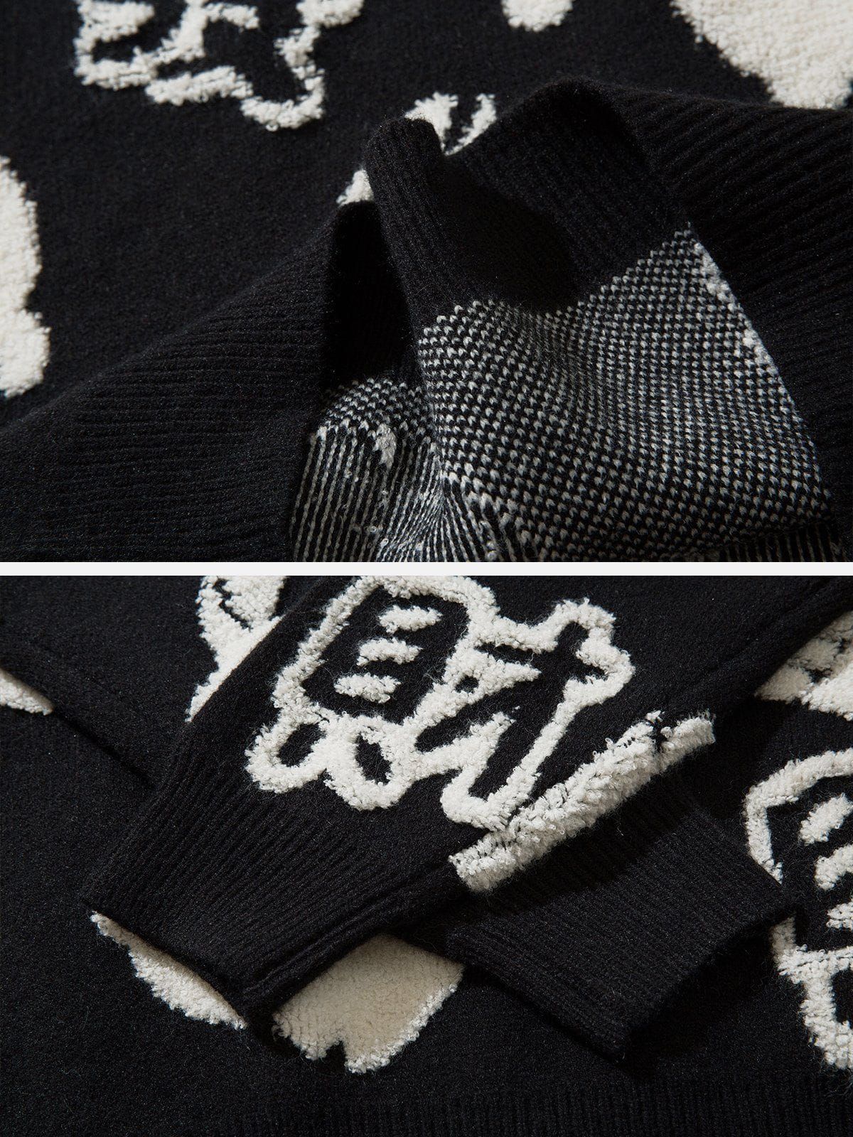 Aelfric Eden Plush Rabbit And Star Embroidery Sweater sold by Aelfric Eden product image thumbnail 6