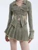 Aelfric Eden Fringe Double Zip Up Denim Jacket sold by Aelfric Eden