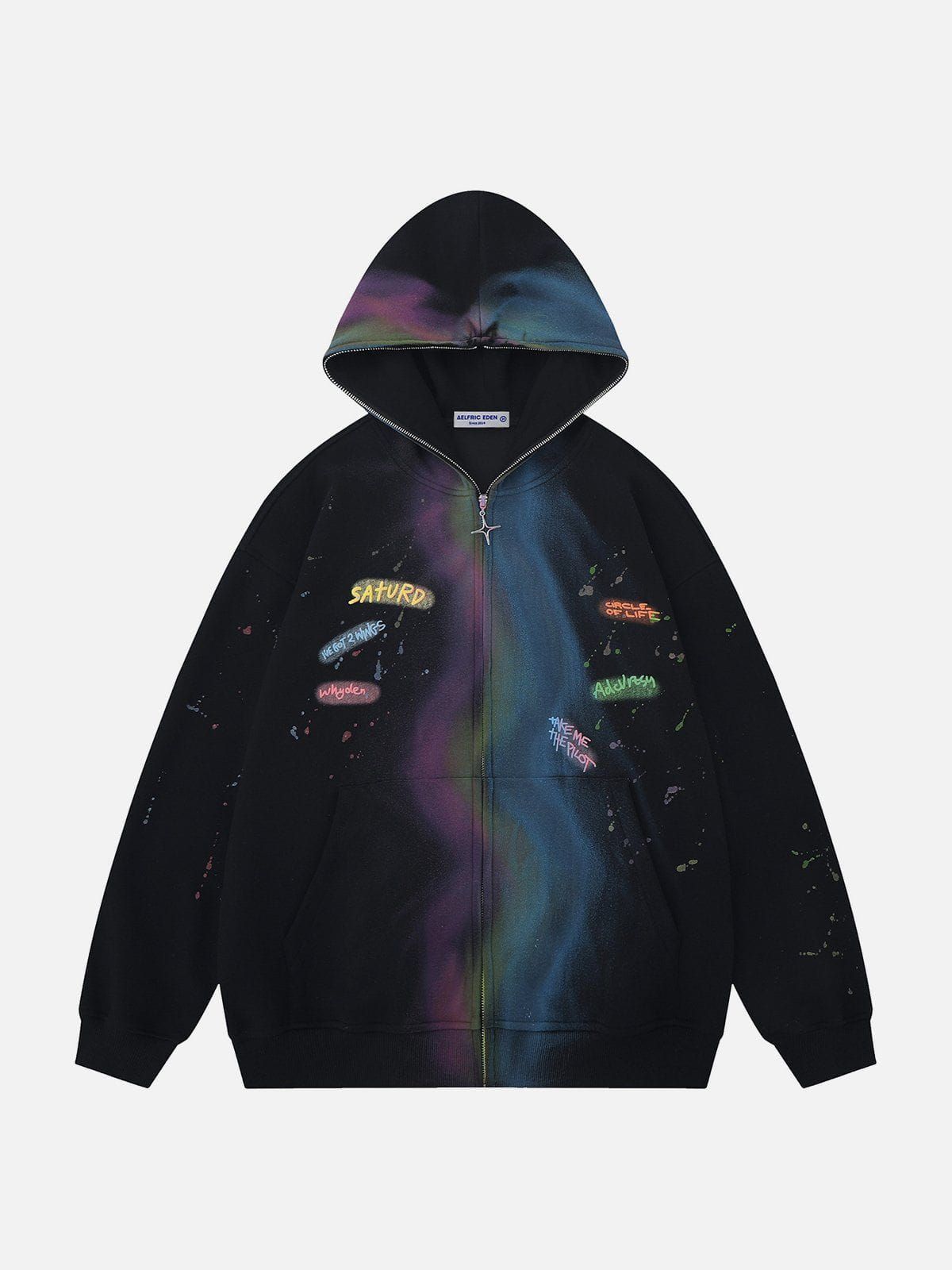 Aelfric Eden Rainbow Graffiti Hoodie sold by Aelfric Eden product image thumbnail 5
