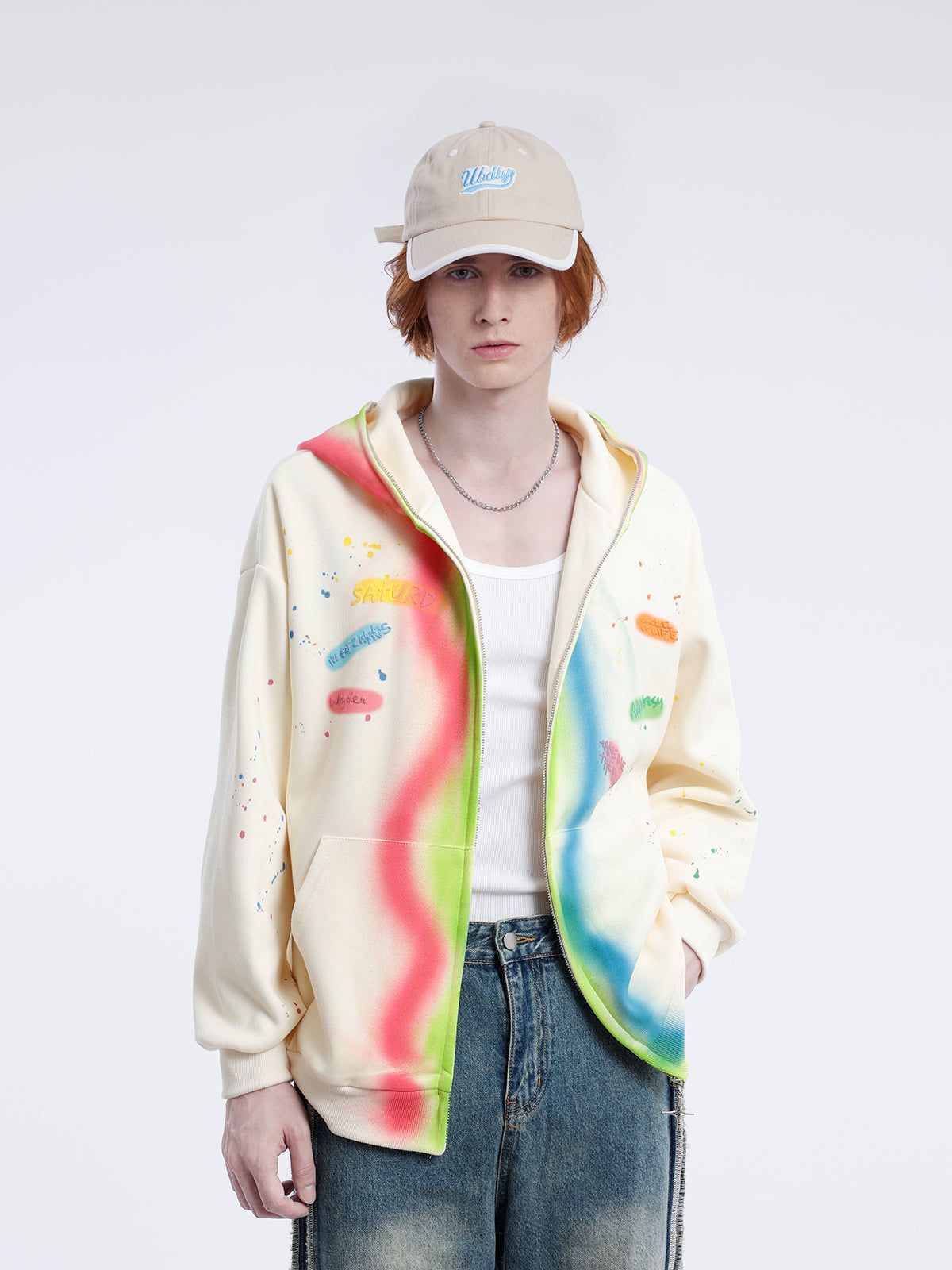 Aelfric Eden Rainbow Graffiti Hoodie sold by Aelfric Eden product image thumbnail 2