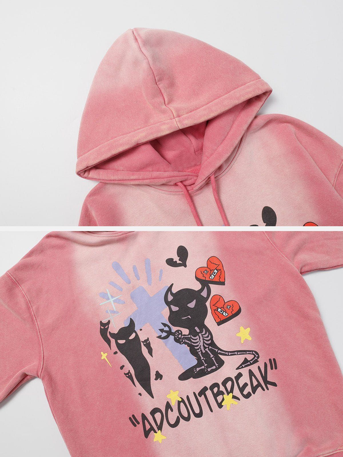 Aelfric Eden Demon Skeleton Print Hoodie sold by Aelfric Eden product image thumbnail 4