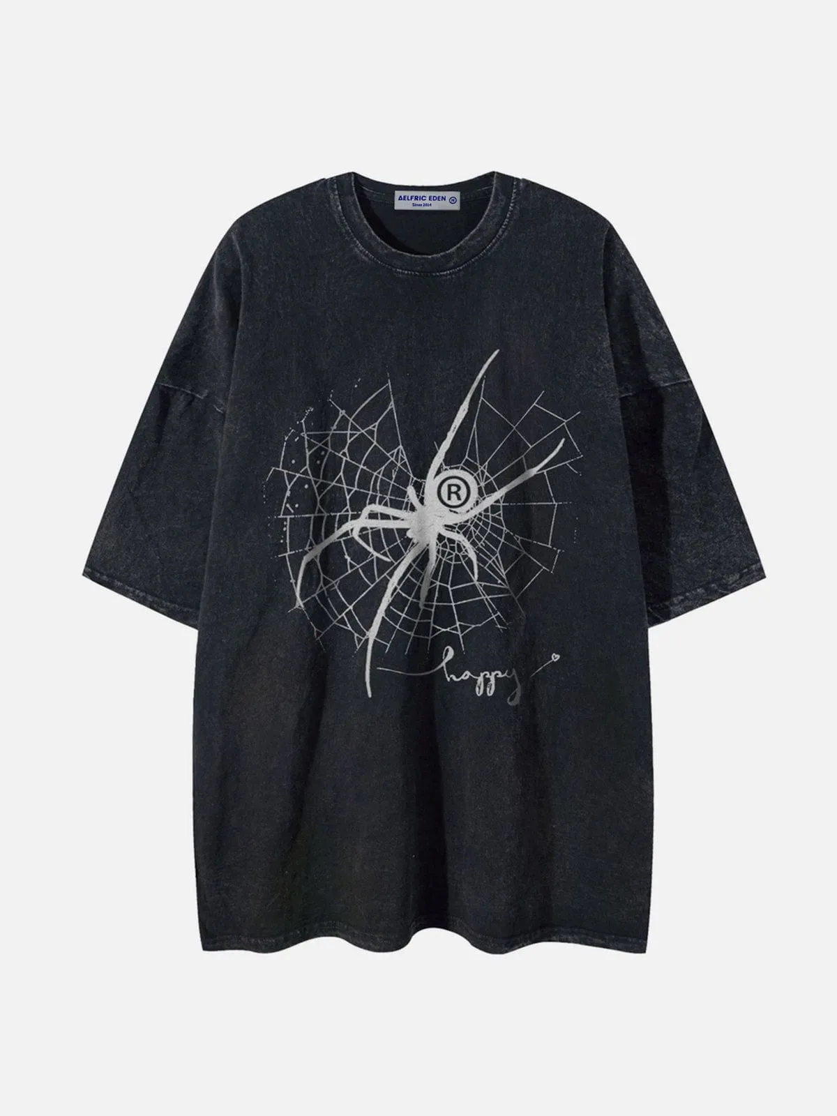 Aelfric Eden Spider Web Print Washed Tee sold by Aelfric Eden