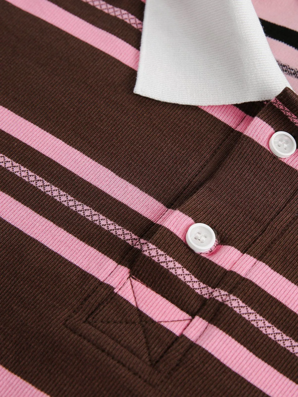 Aelfric Eden Vintage Stripe Polo Tee sold by Aelfric Eden product image thumbnail 3