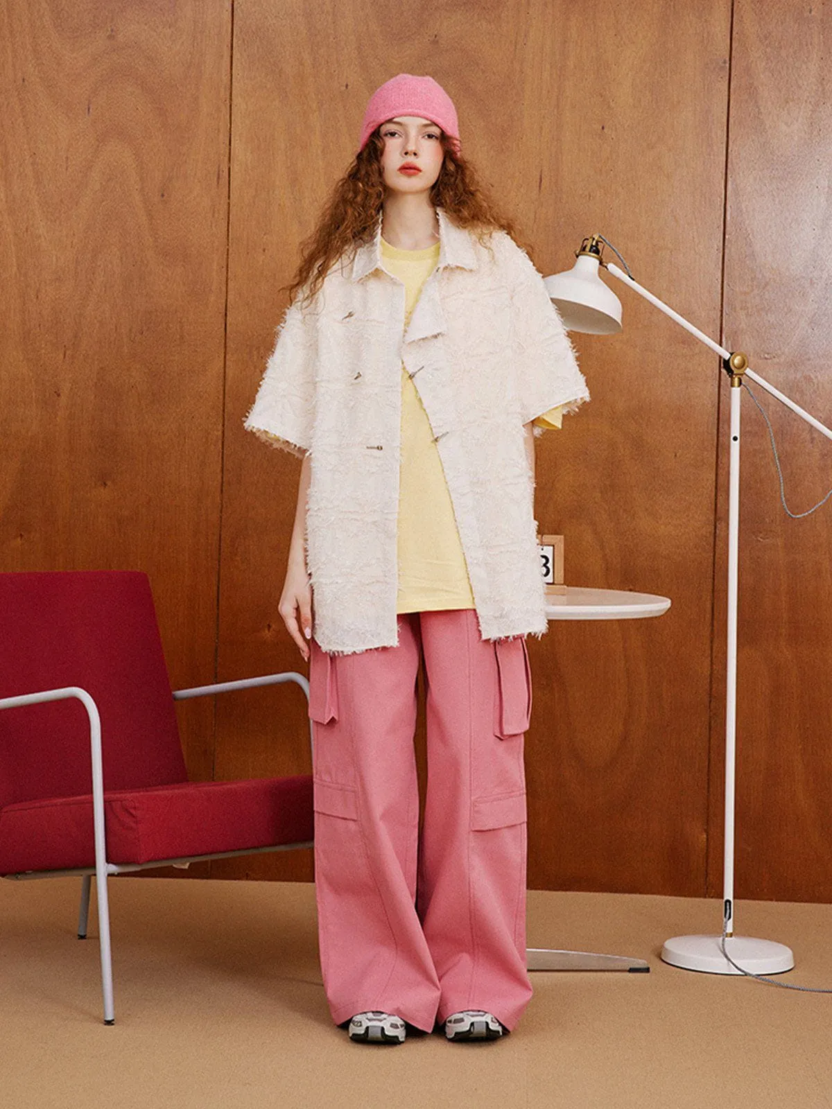 Aelfric Eden Diagonal Placket Tassels Shirt sold by Aelfric Eden product image thumbnail 2