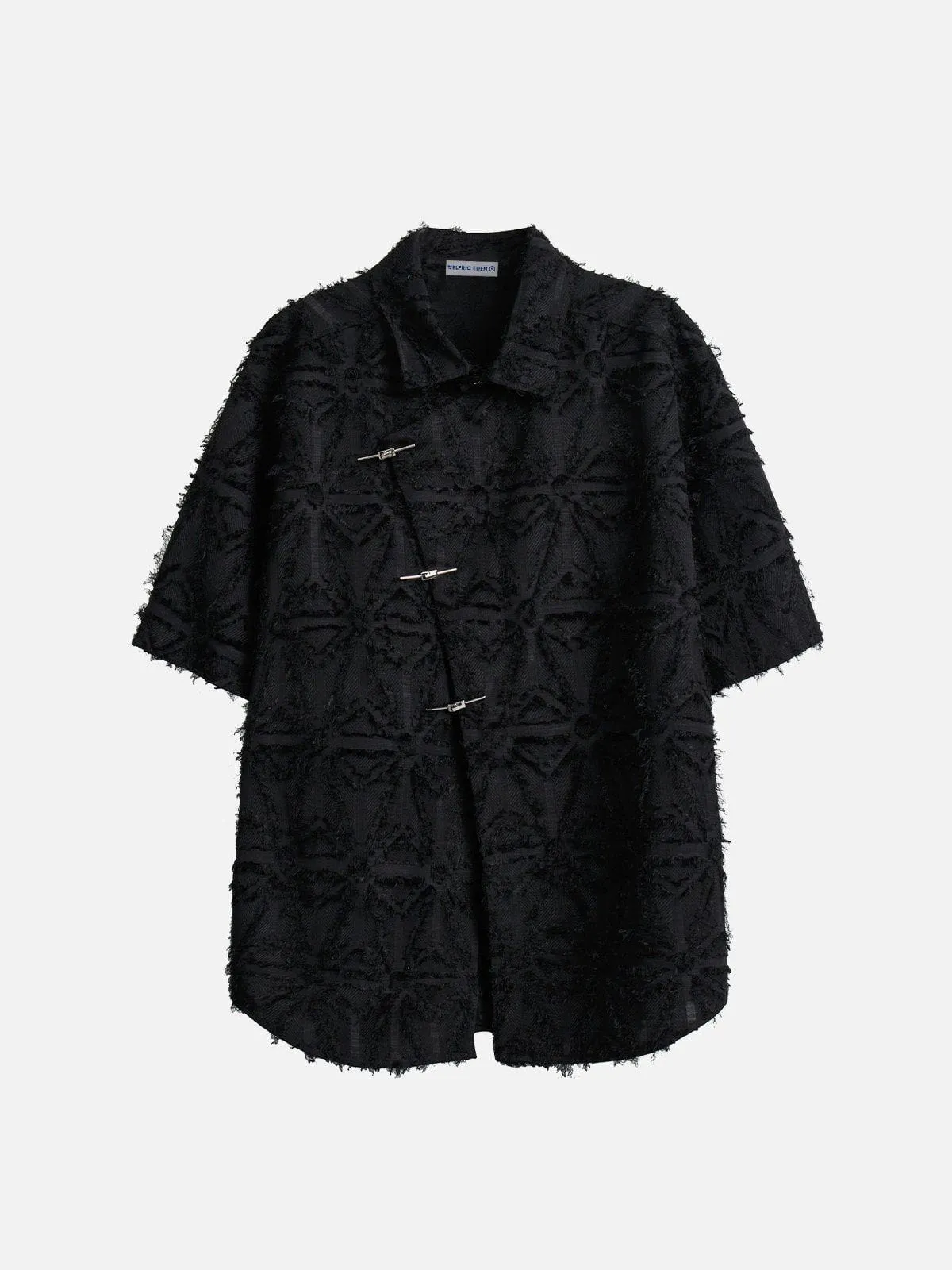 Aelfric Eden Diagonal Placket Tassels Shirt sold by Aelfric Eden product image thumbnail 3