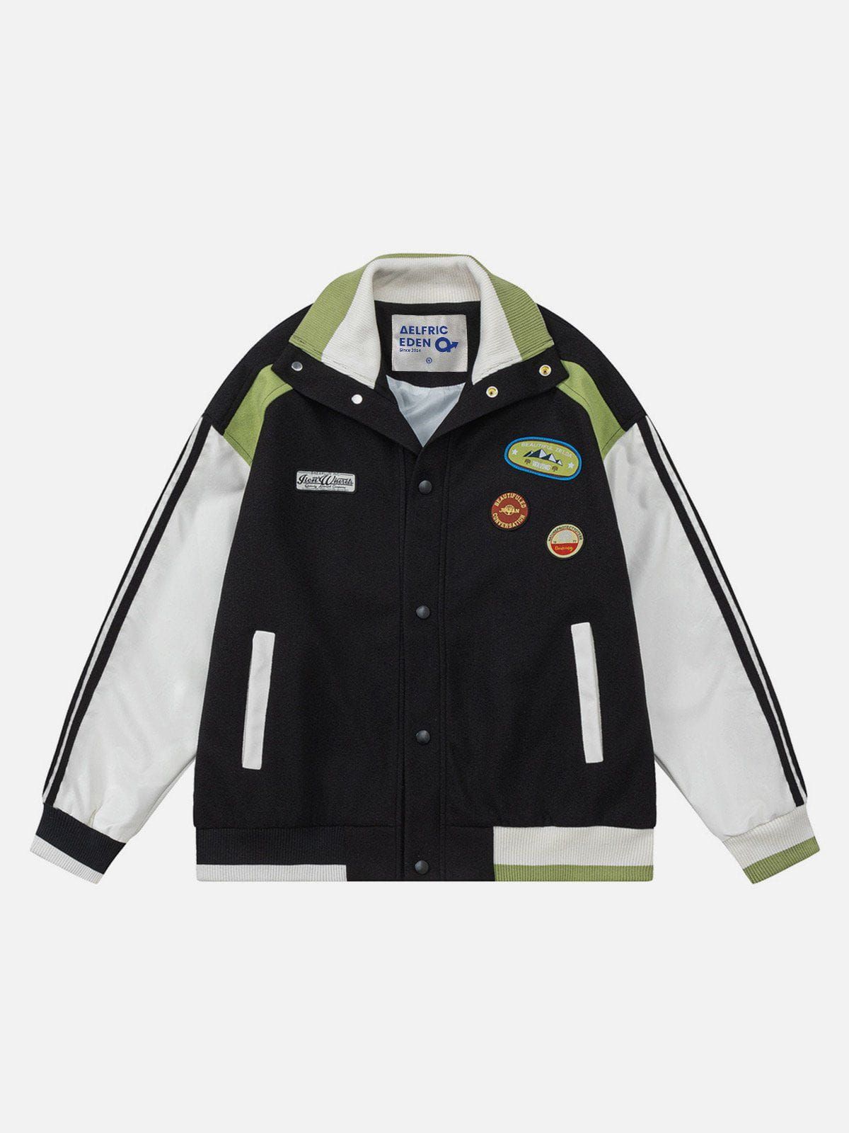 Aelfric Eden Embroidered Patch Varsity Jacket sold by Aelfric Eden product image thumbnail 2