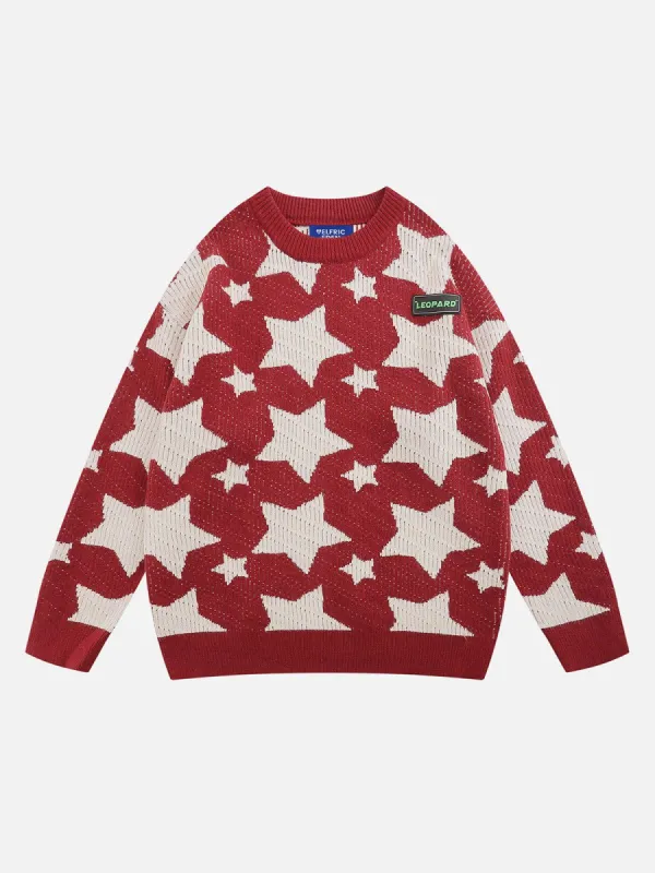 Aelfric Eden Multi Star Jacquard Sweater sold by Aelfric Eden