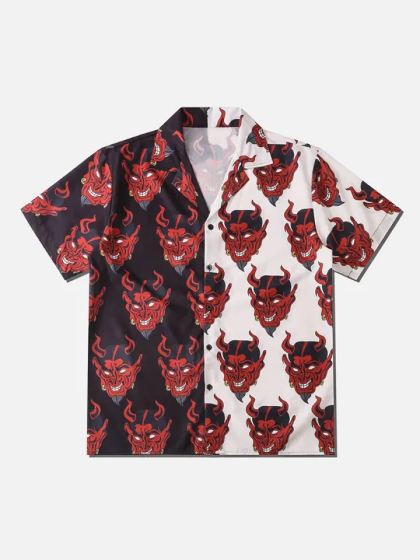 Aelfric Eden Patchwork Devil Short Sleeve Shirt sold by Aelfric Eden