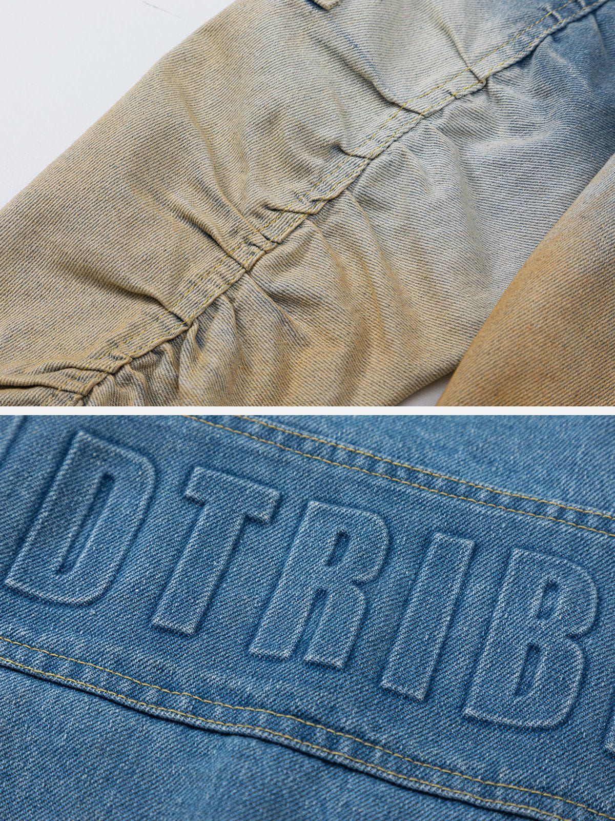 Aelfric Eden Gradient Zip Up Denim Jacket sold by Aelfric Eden product image thumbnail 3