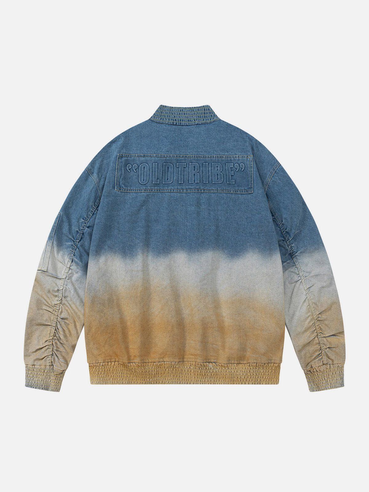 Aelfric Eden Gradient Zip Up Denim Jacket sold by Aelfric Eden product image thumbnail 2