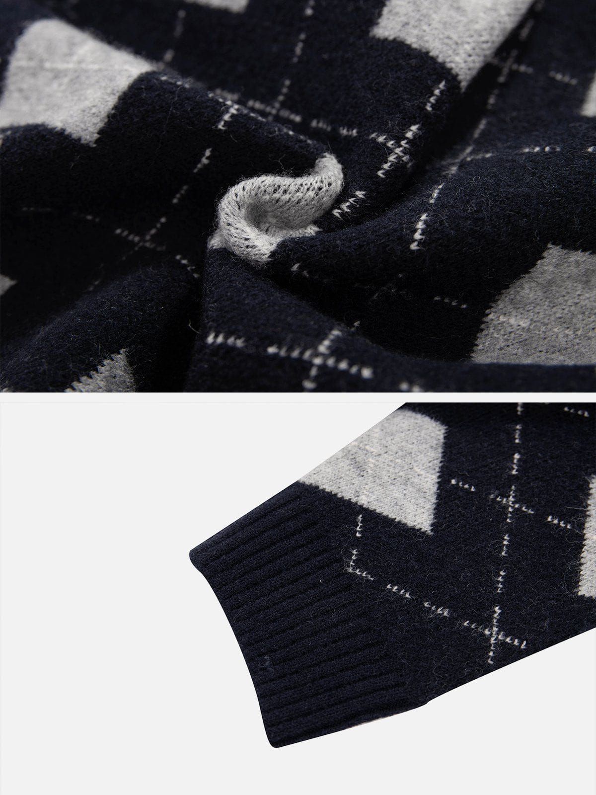 Aelfric Eden Vintage Argyle Embroidery Cardigan sold by Aelfric Eden product image thumbnail 5