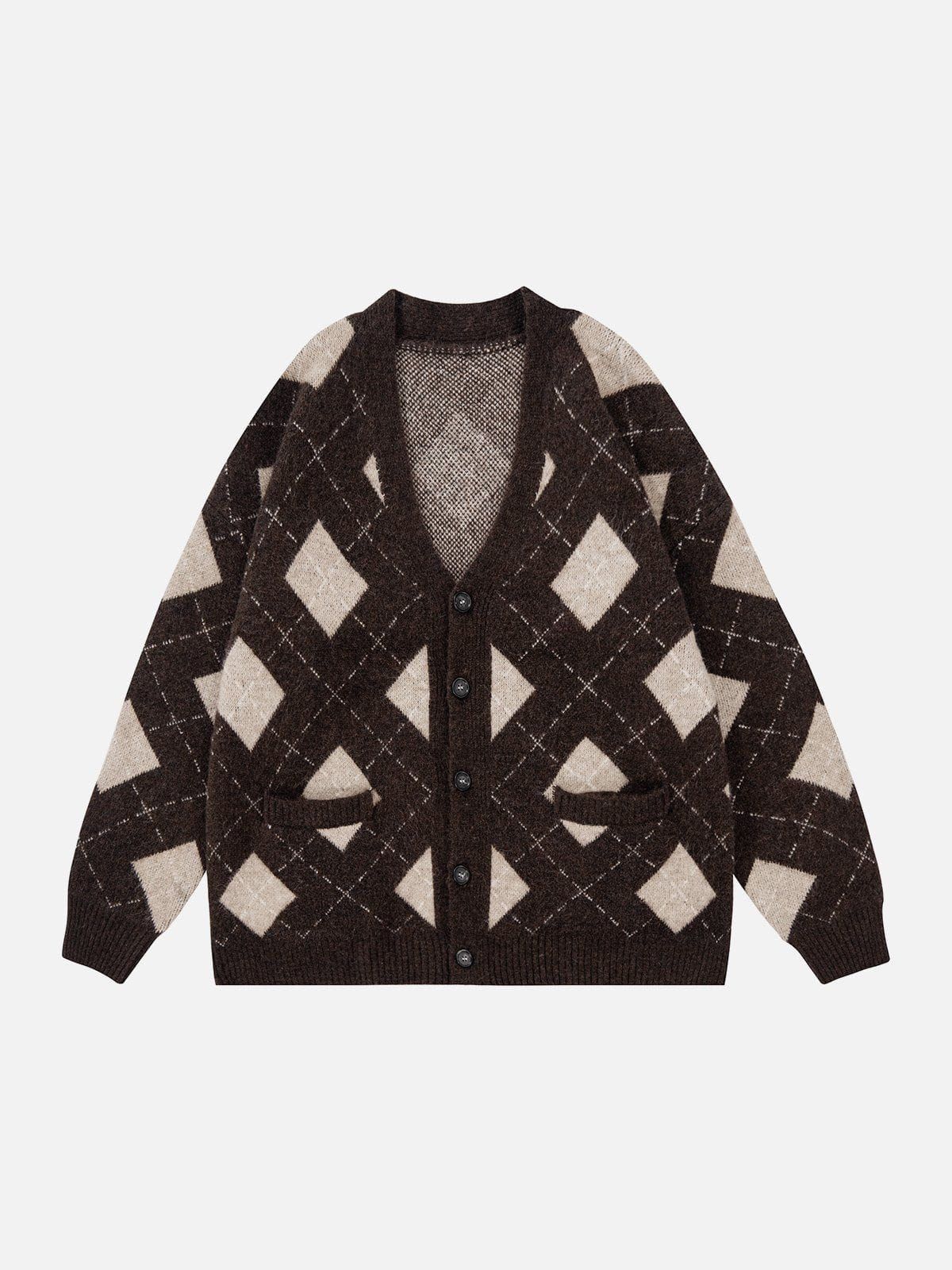 Aelfric Eden Vintage Argyle Embroidery Cardigan sold by Aelfric Eden product image thumbnail 3