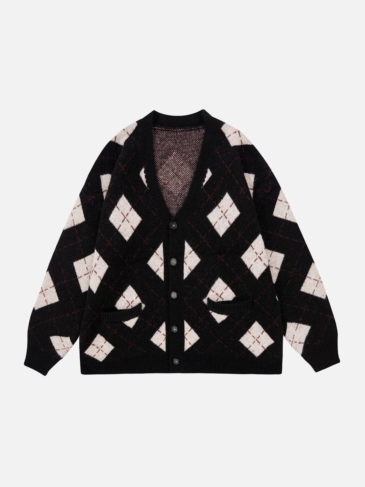 Aelfric Eden Vintage Argyle Embroidery Cardigan sold by Aelfric Eden product image thumbnail 4