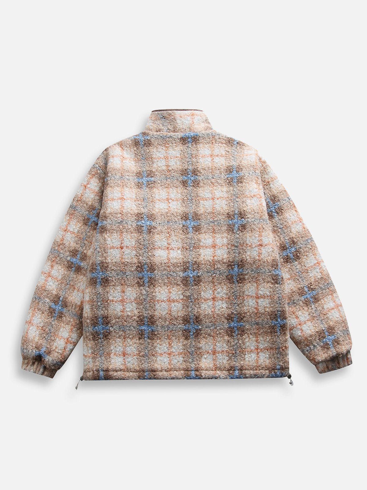 Aelfric Eden 3D Pocket Plaid Sherpa Jacket sold by Aelfric Eden product image thumbnail 2