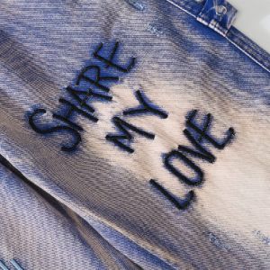 Aelfric Eden Graffiti Embroidered Jeans sold by Aelfric Eden