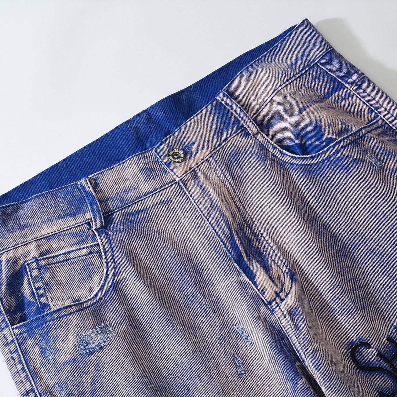 Aelfric Eden Graffiti Embroidered Jeans sold by Aelfric Eden product image thumbnail 5