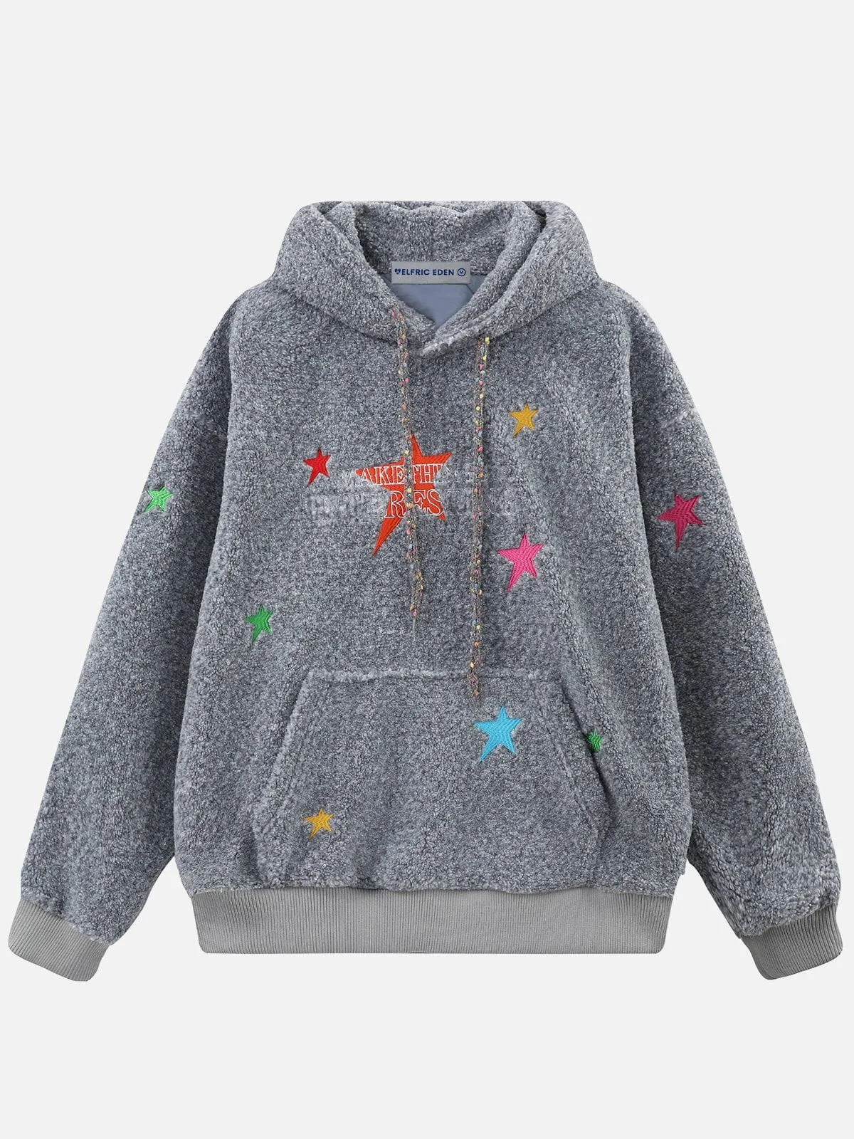 Aelfric Eden Colorful Star Sherpa Hoodie sold by Aelfric Eden product image thumbnail 2