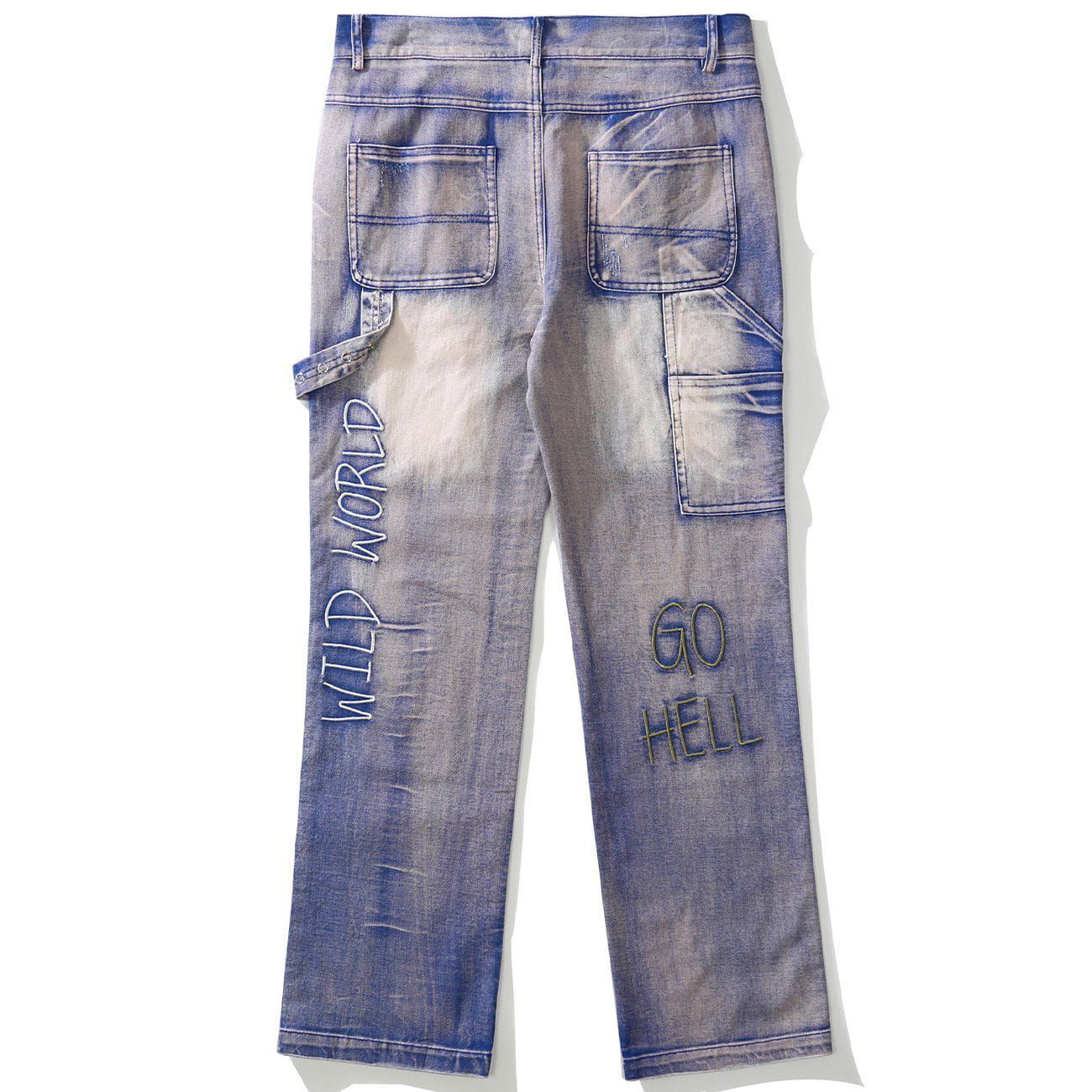 Aelfric Eden Graffiti Embroidered Jeans sold by Aelfric Eden product image thumbnail 3