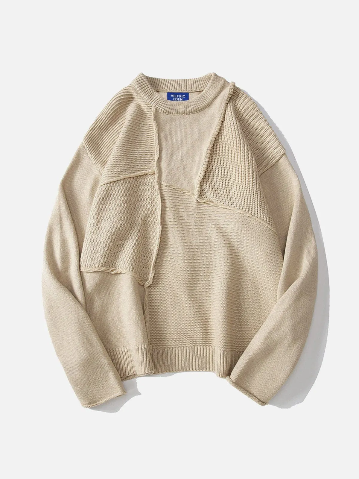 Aelfric Eden Solid Mesh Patchwork Sweater sold by Aelfric Eden