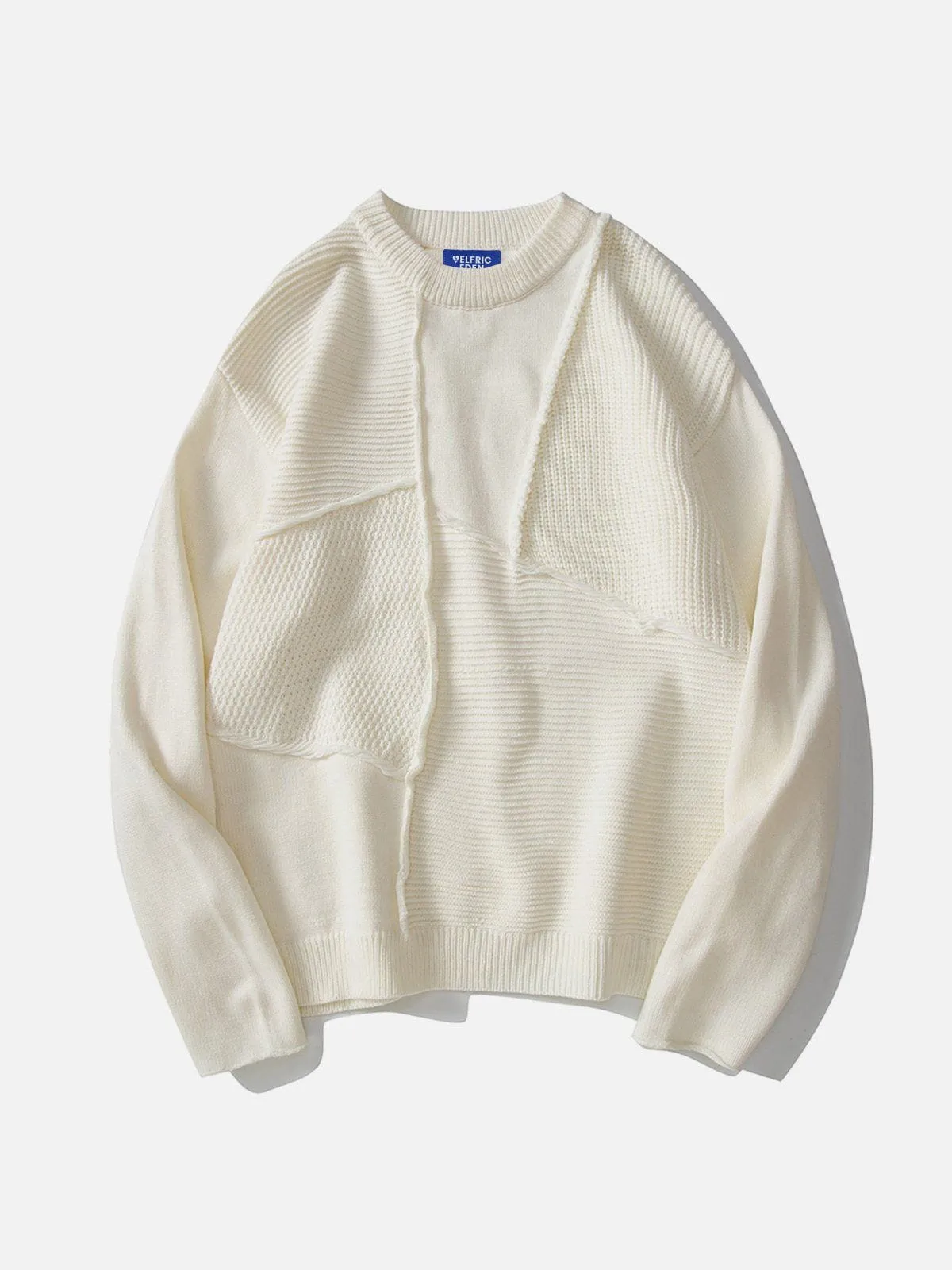 Aelfric Eden Solid Mesh Patchwork Sweater sold by Aelfric Eden product image thumbnail 2