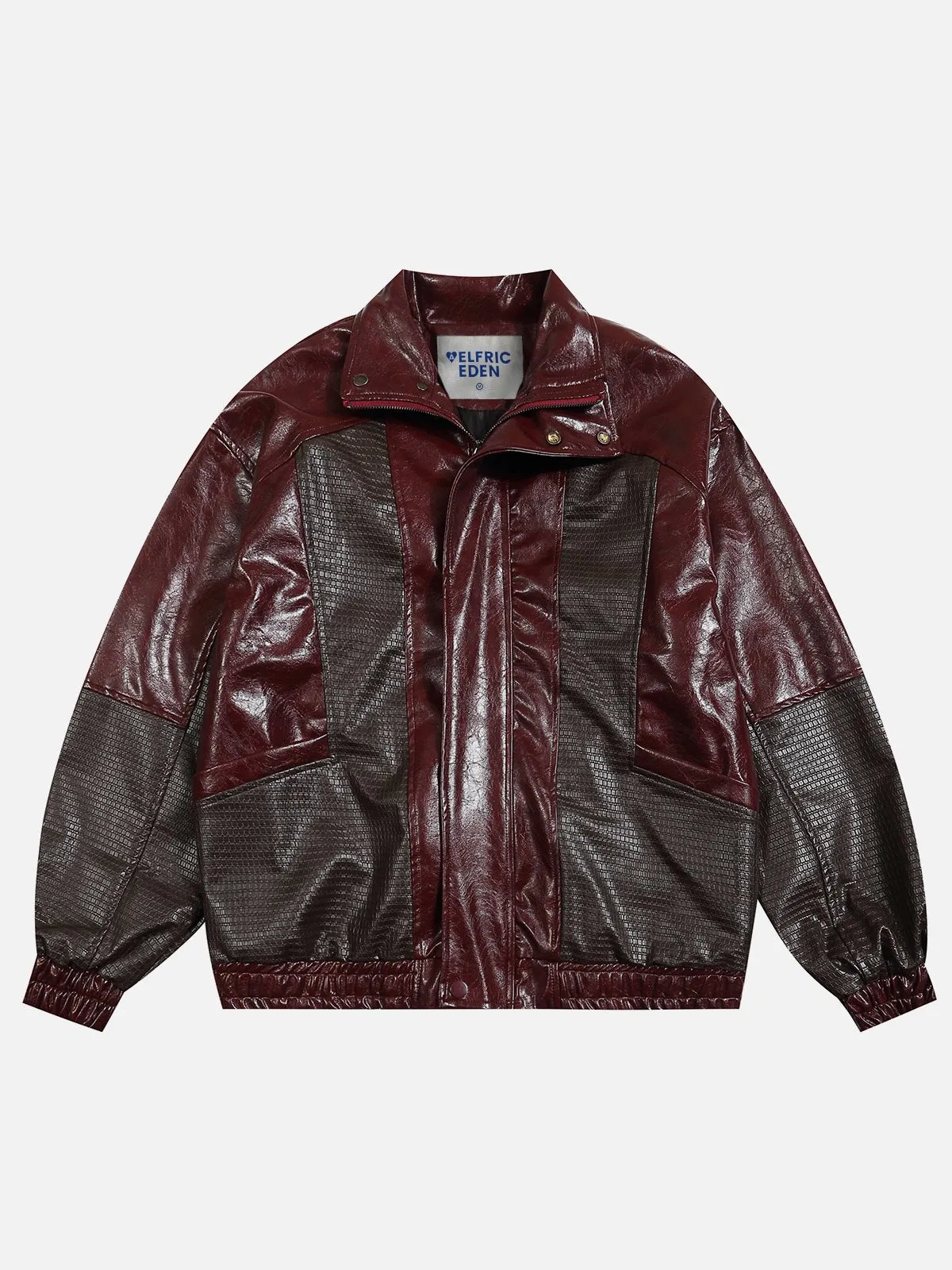 Aelfric Eden Patchwork Faux Leather Jacket sold by Aelfric Eden product image thumbnail 3