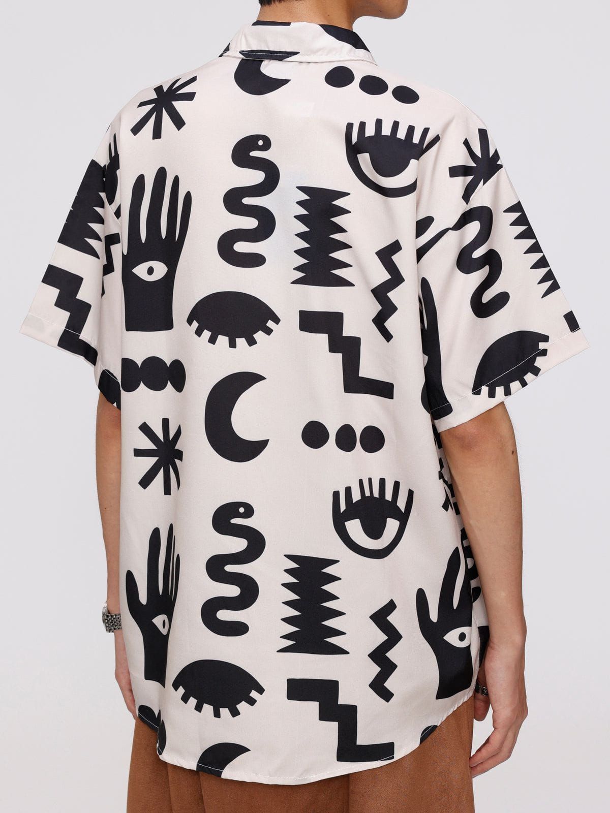 Aelfric Eden All-over Abstract Graffiti Print Short Sleeve Shirts sold by Aelfric Eden product image thumbnail 5