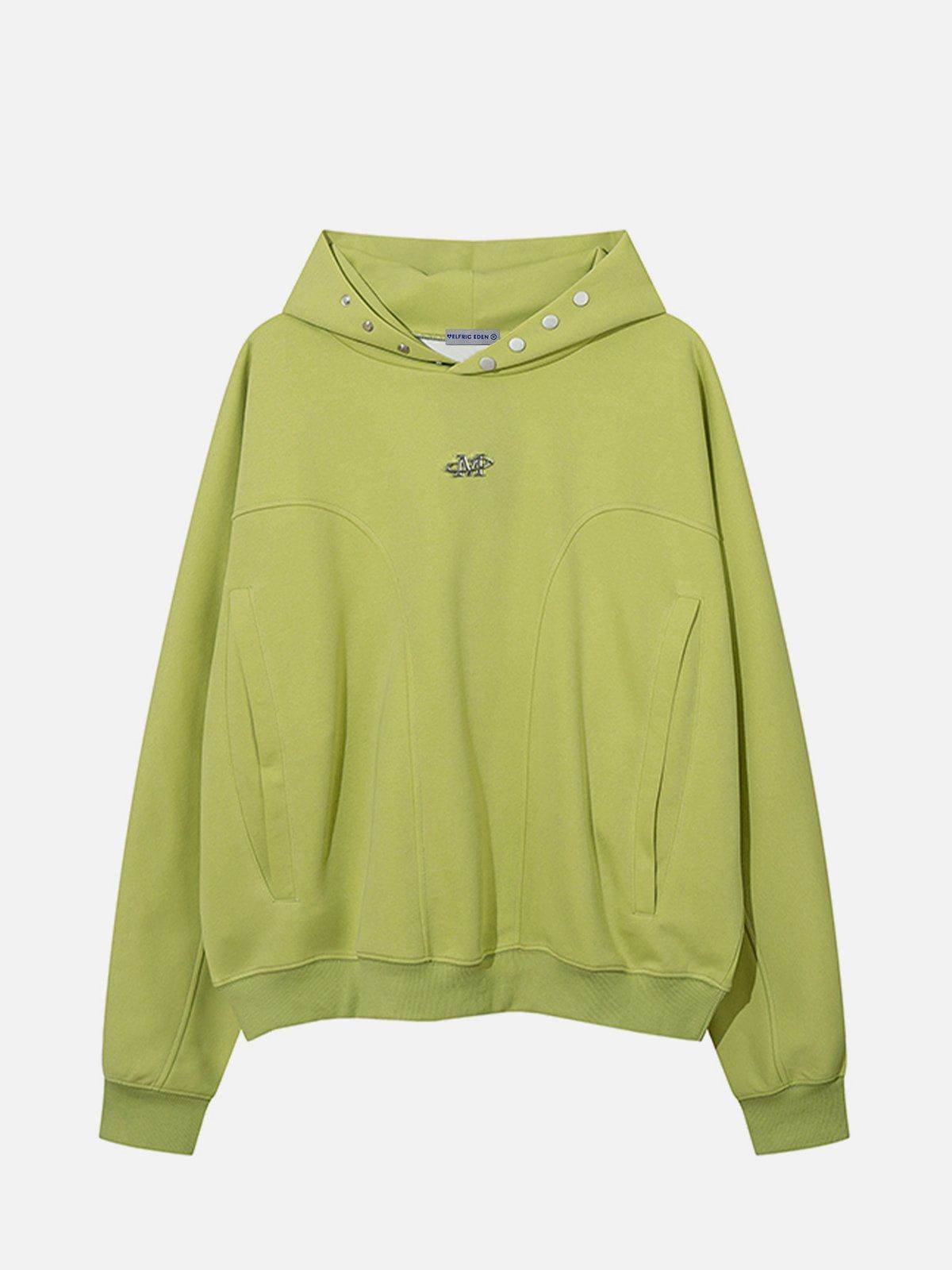 Aelfric Eden Solid Button Hoodie sold by Aelfric Eden product image thumbnail 2