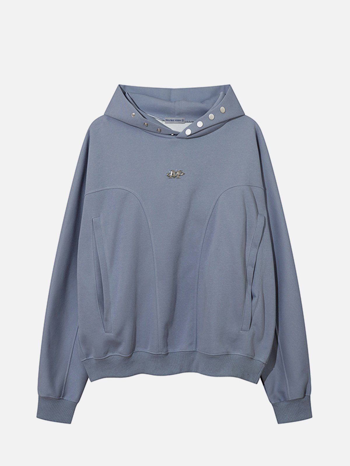 Aelfric Eden Solid Button Hoodie sold by Aelfric Eden