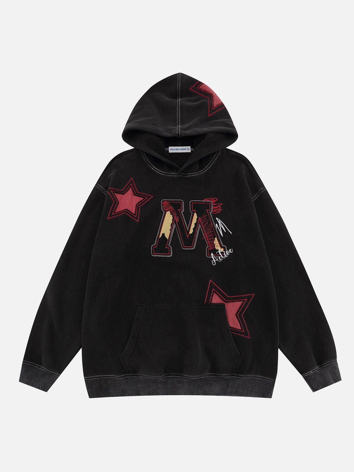 Aelfric Eden Star Applique Washed Hoodie sold by Aelfric Eden product image thumbnail 2