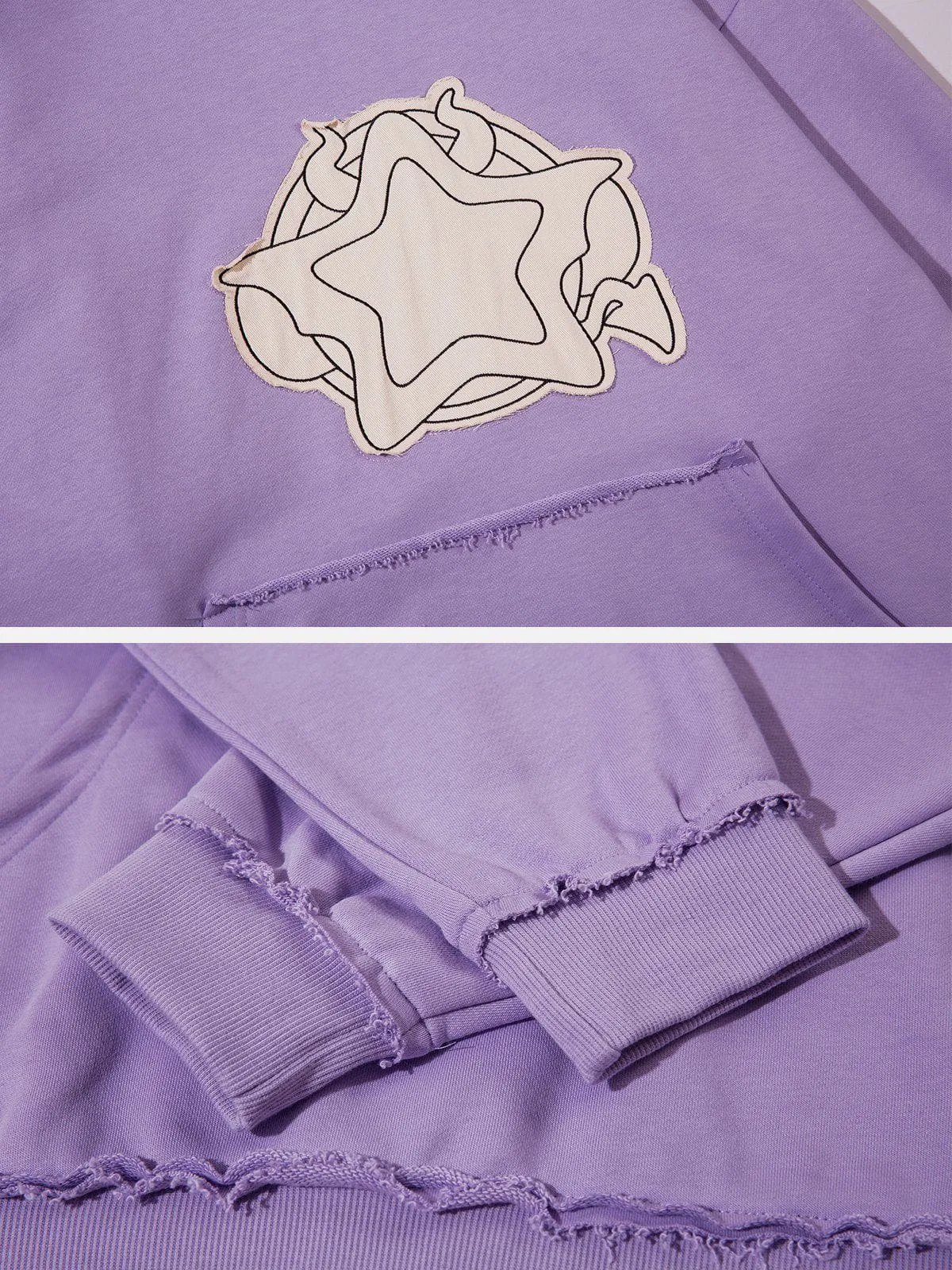 Aelfric Eden Applique Embroidery Daemon Star Hoodie sold by Aelfric Eden product image thumbnail 5